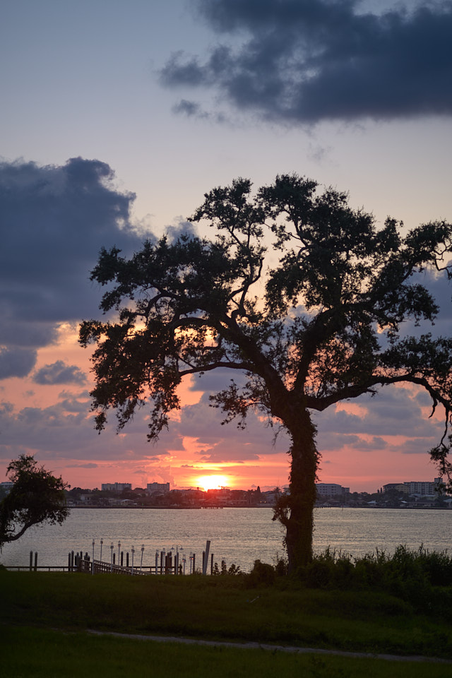 Sunset over Clearwater. This is an empty lot we looked at in 2020 when it had been for sale for 12 years. Nobody wanted it. But then it was suddenly sold, and then sold again within a few months. Price incerased 60% during those two trades. Still empty though. Leica M10-P with Leica 90mm APO-Summicron-M ASPH f/2.0. © Thorsten Overgaard. 