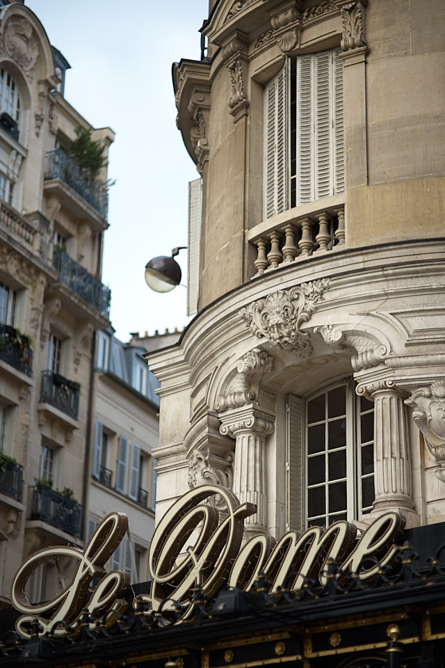 Le Dome in Paris used to be the place for Matisse, Henri Cartier-Bresson and other artists to meet and not work. Now an office for fiction writers. 