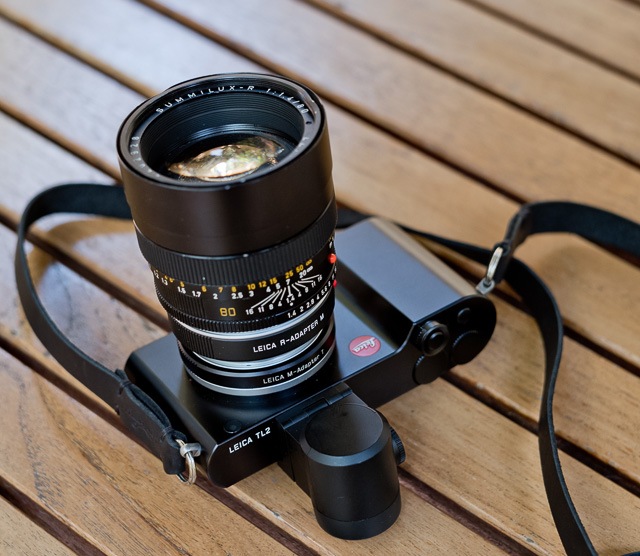 Testing out the Leica TL2, here with the Leica 80mm Summilux-R f/1.4. © Thorsten Overgaard.