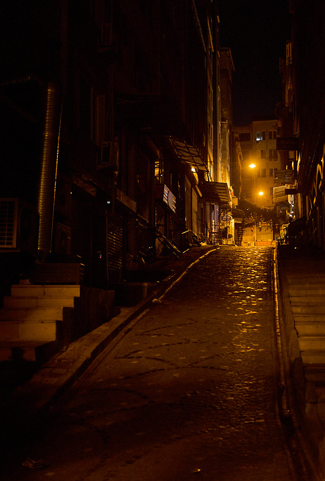 So nice and quiet: An empty street after midnight in Istanbul. The kind of locations you don't find in tourist guides but by which afre everywhre if you observe what is in front of you. You see this and you know this could be a stage for something. Leica M10-R with Leica 50mm APO-Summicron-M f/2.0. © Thorsten Overgaard.