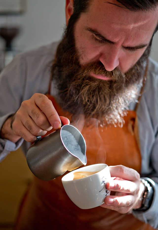 Another facorite location in Aarhus with a new barista from Australia. He takes good care ... Leica M 240 with Leica 50mm APO-Summicron-M ASPH f/2.0. 