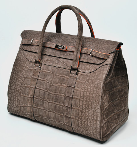 The Von 24hr Jetsetter Carry-On Bag in suede croc. 