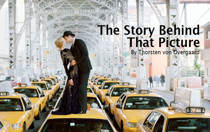The Story Behind That Picture: Rodney Smith's "Andrew and Edythe Kissing on a Sea of Cabs" 