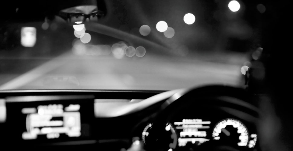 Driving through Singapore at night with Andrew Lum. Leica M 240 with Leica 50mm Noctilux-M ASPH f/0.95, 1600 ISO, 1/50. © Thorsten Overgaard.