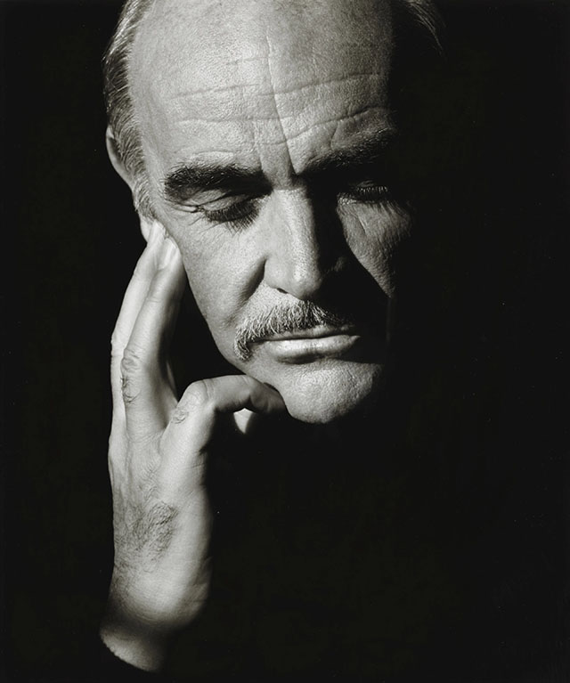 Sean Connery by Herb Ritts using Mamiya.