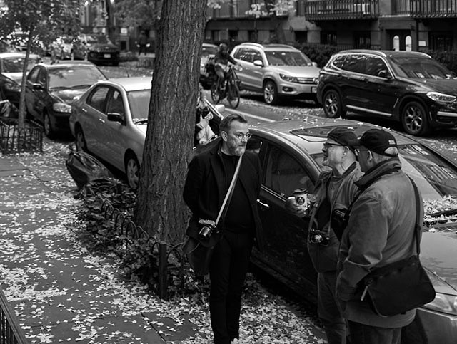 On the streets with the workshop. Thorsten Overgaard is present at all times throughout the workshop. Photo by Tim Furlong Jr. 