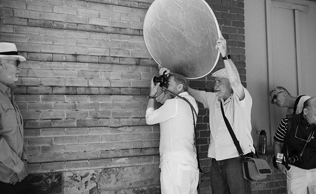 Doing portraits in Denver. Photo by Scott Houck.