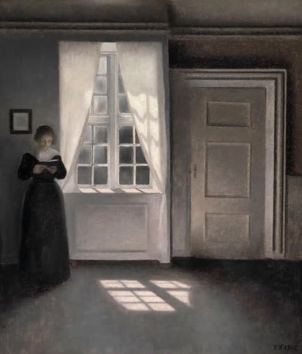 Hammershøi's painting "Interior from Strandagade 30".