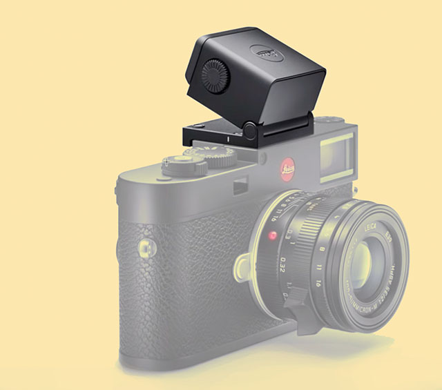 The Visoflex 2 electronic viewfinder on the Leica M11. 