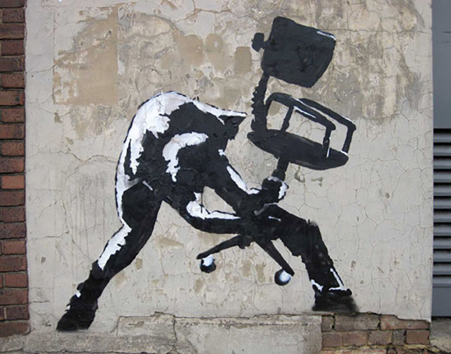 Banksy's version of London Calling. 