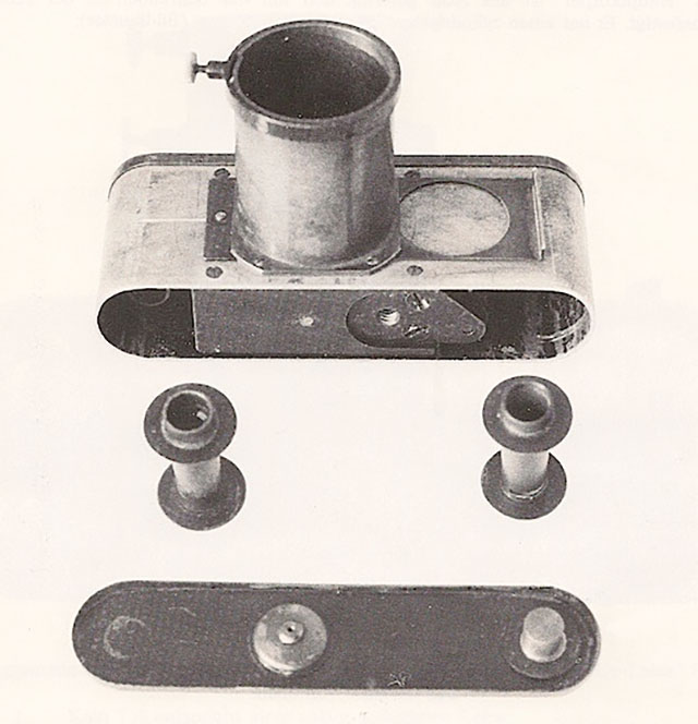 A prototype of the Leica as a microscope camera ca. 1918.