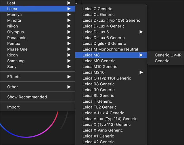 By now Capture One supports all digital Leica models, including really old 2004 models. 