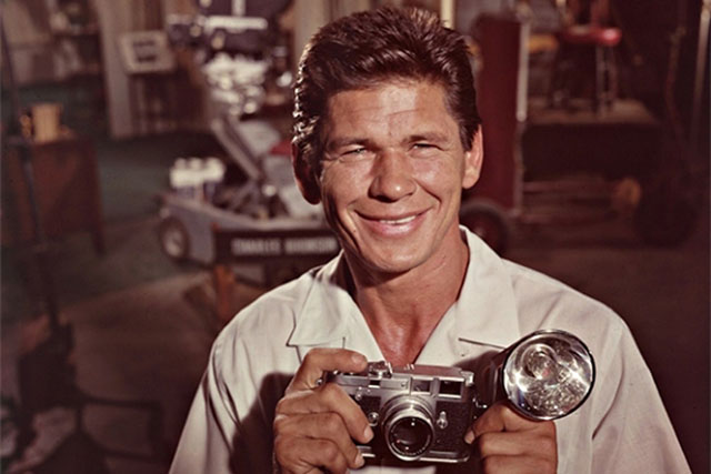 Charles Bronson with Leica M3