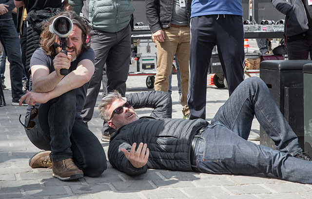 DP Rob Hardy and director Christopher McQuarrie of Mission Impossible trying to figure out how to get some visual 'rock and roll'.