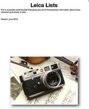 Erwin Puts:
"2010 Lists"