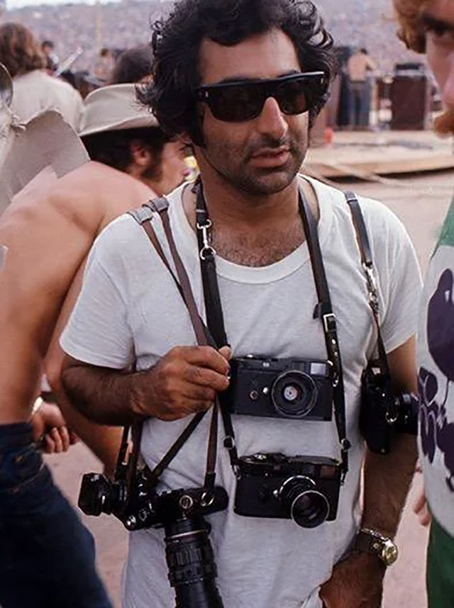 Jim Marshall with a few of his Leica M cameras.