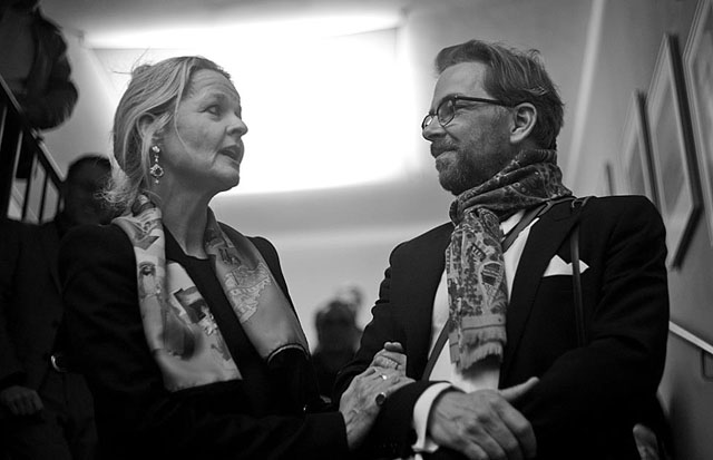 Karin Kaufmann and Thorsten Overgaard welcoming the invited guests. Photo by Pierre Pallez