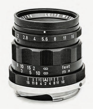 Leitz 50mm Summicron-M f/2.0 Rigid "Heavy Knurl"