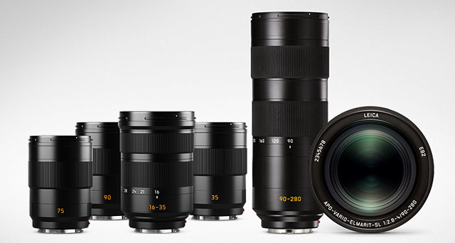 The Leica SL lenses started out with a 24-90mm f/2.8 and continues with 50mm f/1.4 and 90-280mm f/2.8-4.0. In near future also 35mm f/2.0, 75mm f/2.0, 90mm f/2.0, and a 16-35mm f/3.5-4.5.