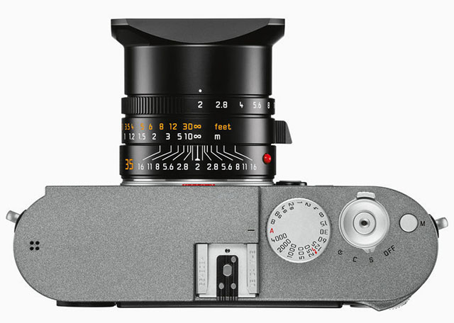 Ergonomischer Auslöseknopf rot metall für Leica M-Monochrom M Type 240 