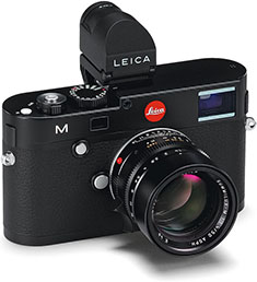 Leica M240 in black 
with EVF (electronic viewfinder) 
