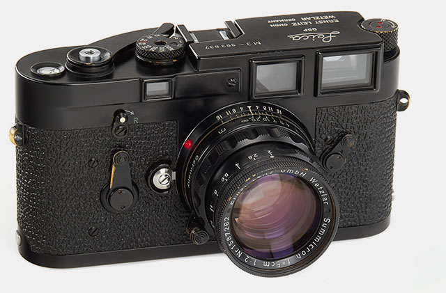Then again, in this acution from 20xx, a Leica M3 with a similarly rare Rigid black paint lens sold for only $54,000.00 for the entire set.