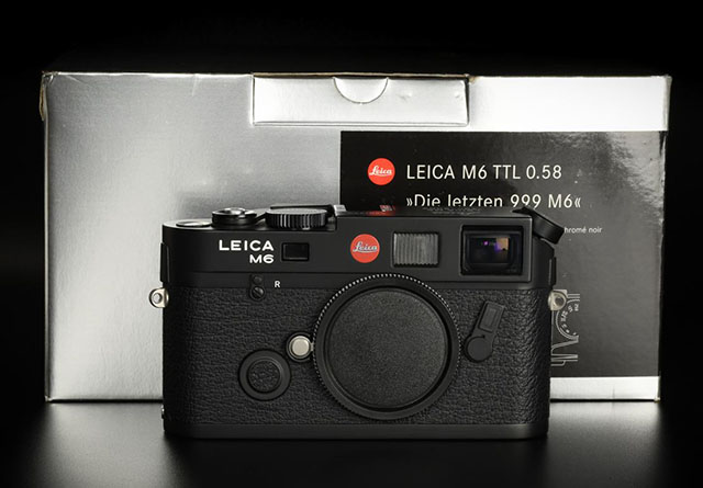 Leica M6 last edition of 999. Here it is model 10 542 black with 0.58 viewfinder.