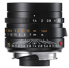 Leica 35mm Summilux-M ASPH FLE f/1.4 Version V Black (2010, model 11 663).