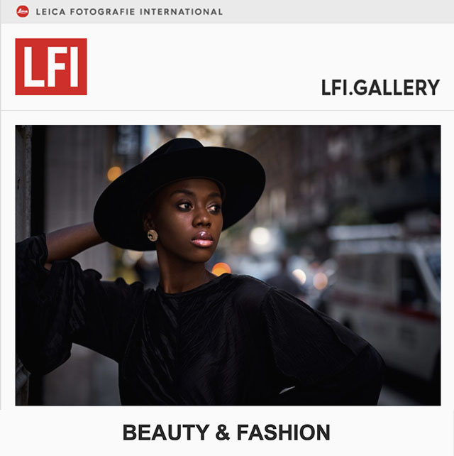 The photo by Thorsten Overgaard of Pesy Therese was included in the LFI Gallery Beauty & Fashion 