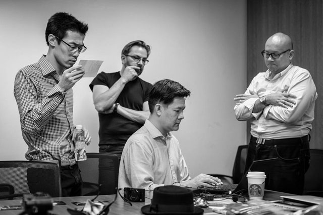 Ming Thein and Thorsten Overgaard judging the Maybank Photography Awards. Photo by Ming Thein.