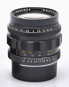 The Leica Noctilux-M f/1.2 ASPH 
(1966-75 version model no 11820)