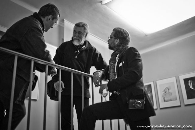 Professor Peter Hellekalek, Hermann J Netz and Thorsten Overgaard photographed by Adrian Hawkmoon.