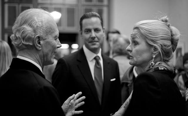 The mayor of Salzburg with Karin Kaufmann. Photo by Thorsten Overgaard.