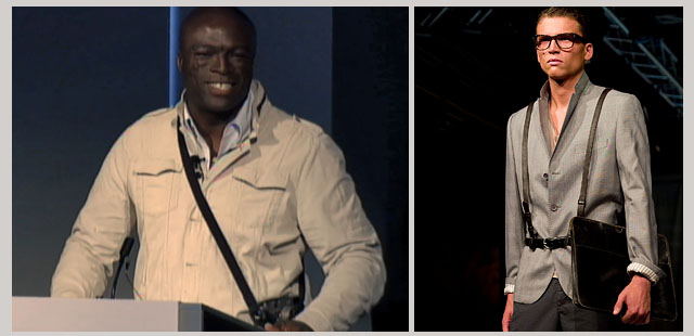 Speaking of style: Note how singer Seal wear his Leica MP titanium limited edition across the chest (at the release event of the Leica M9). 