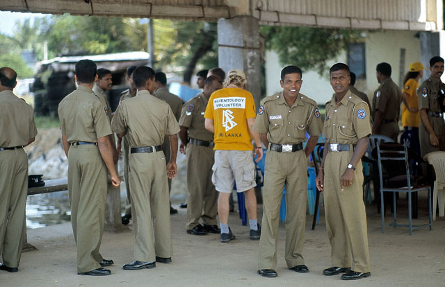 Scientology Volunteer Ministers training harbor police in Trinco
