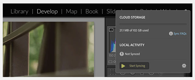 When you press "Start Syncing", you will see a big, scary warning from Lightroom about overwriting things. 