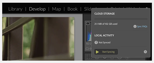 When you press "Start Syncing", you will see a big, scary warning from Lightroom about overwriting things.