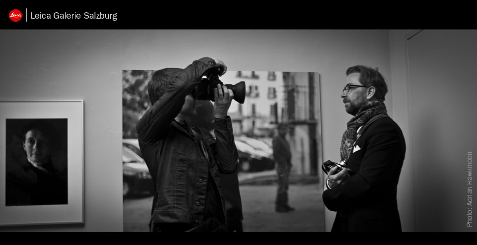 Thorsten Overgaard being photographed by Bernhard Müller. 
Photo by Adrian Hawkmoon.