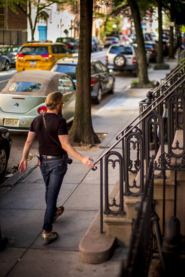 Bob Chiu sent sent me this one he did of me on 14th Street. Leica M 240 with Leica 50mm Noctilux-M ASPH f/0.95. © Bob Chiu.