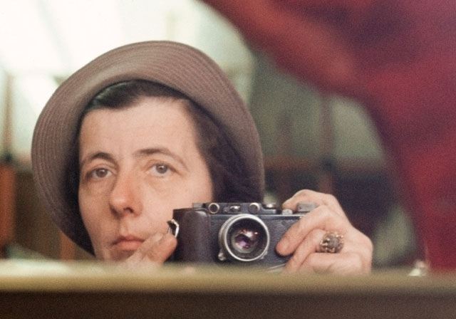 Vivian Maier with Leica IIIc