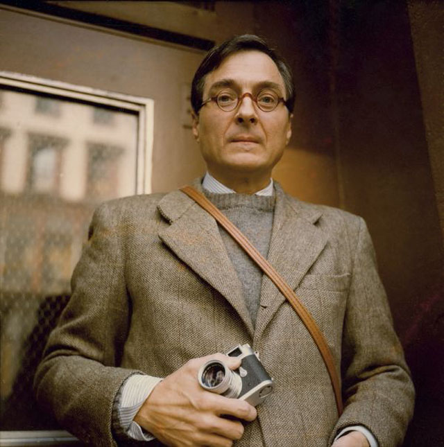 William Eggleston with his Leica